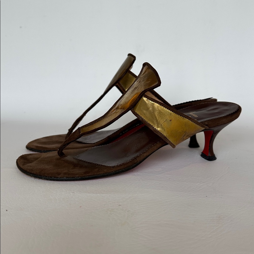 Christian Louboutin metal thong heel sandal - Picture 3 of 13